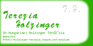 terezia holzinger business card